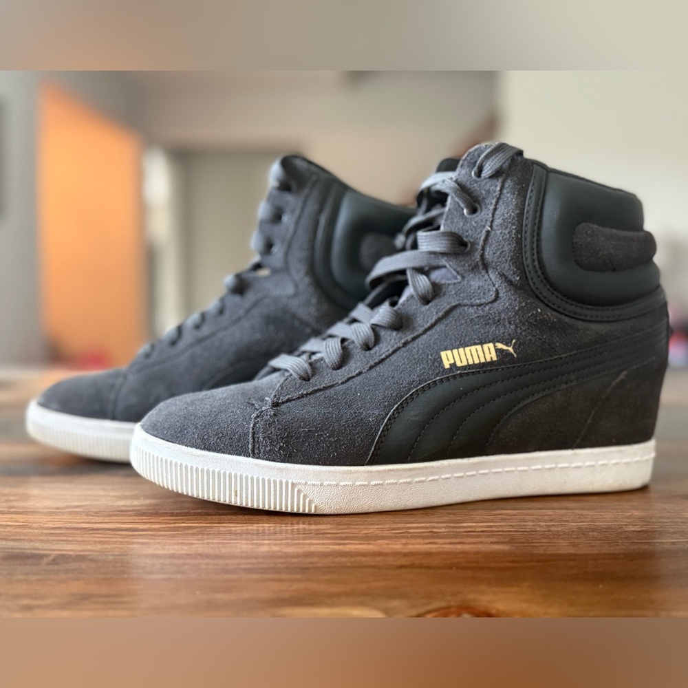 Puma High-Top Platform Suede Sneakers